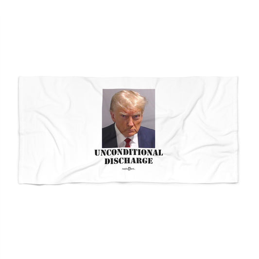 Beach Towel - Trump Sentencing Merch: Celebrate the "Unconditional Discharge"